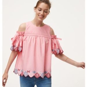 LOFT Fiesta Cold Shoulder Top